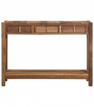 vidaXL Console Table Brown 107 x 33 x 76 cm Solid Reclaim wood
