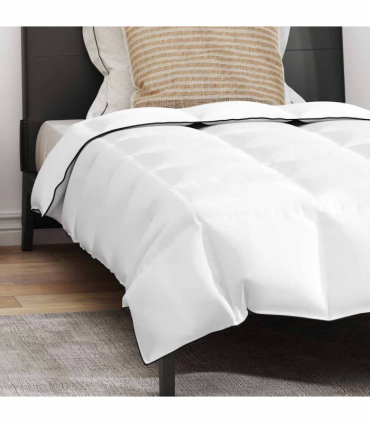 vidaXL Duvet Other with Pillow 2 pcs White 135 x 220 cm Down