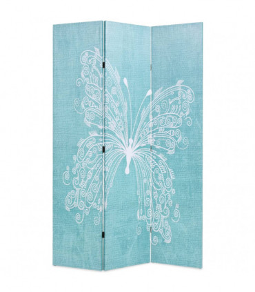 vidaXL Folding Room Divider 120x170 cm Butterfly Blue