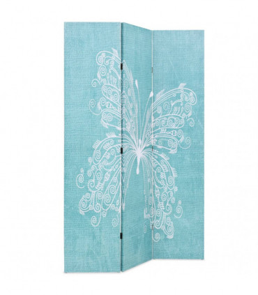vidaXL Folding Room Divider 120x170 cm Butterfly Blue