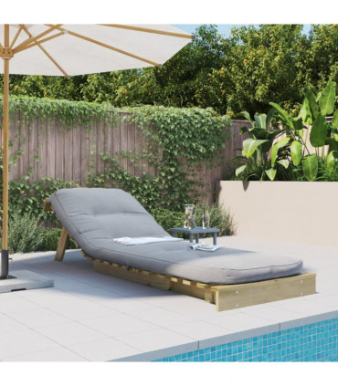 vidaXL Futon Sofa Bed with Mattress 70x206x11 cm Impregnated Wood Pine