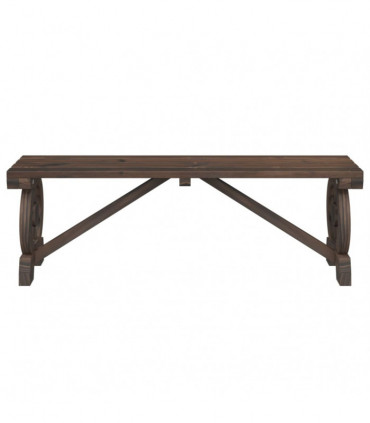 vidaXL Garden Benches 2 pcs Solid Wood Fir