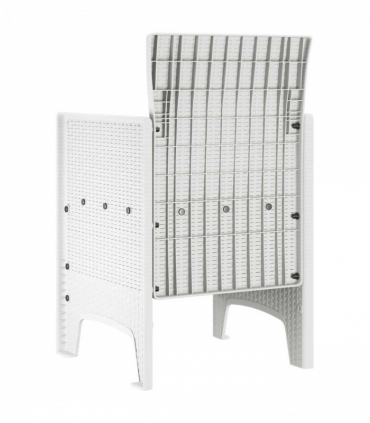 vidaXL Garden Chair 2 pcs White 53 x 49 x 85 cm PP