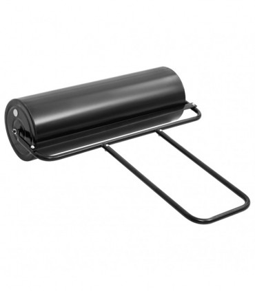 vidaXL Garden Lawn Roller with Handle Black 63 L Iron and Steel