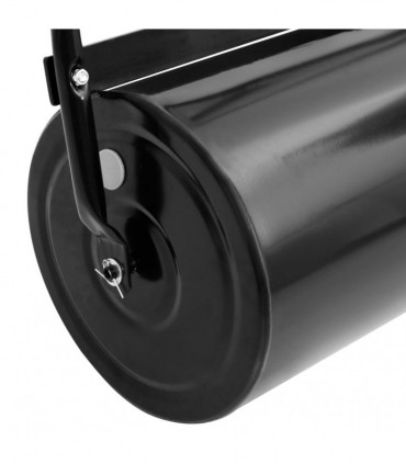 vidaXL Garden Lawn Roller with Handle Black 63 L Iron and Steel