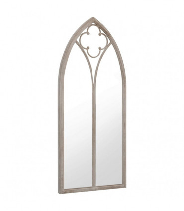 vidaXL Garden Mirror Sand 70x30 cm Iron for Outdoor Use