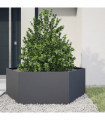 vidaXL Garden Planter Anthracite Hexagon 138x120x45 cm Steel