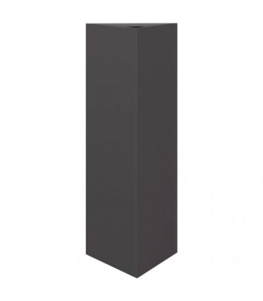 vidaXL Garden Planter Black Triangular 30x26x75 cm Steel