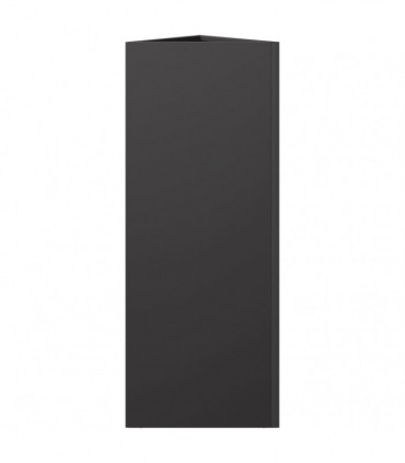 vidaXL Garden Planter Black Triangular 30x26x75 cm Steel