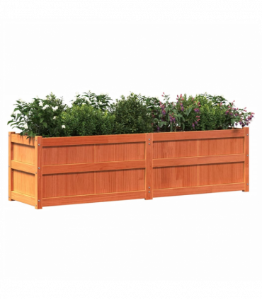 vidaXL Garden Planter Wax Brown 180x50x50 cm Solid Wood Pine