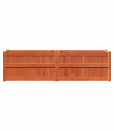 vidaXL Garden Planter Wax Brown 180x50x50 cm Solid Wood Pine