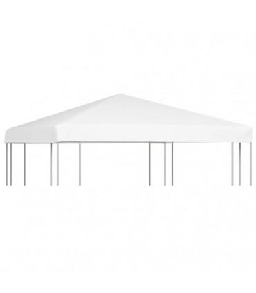 vidaXL Gazebo Top Cover 270 g/m² 3x3 m White