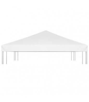 vidaXL Gazebo Top Cover 270 g/m² 3x3 m White