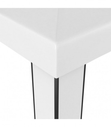 vidaXL Gazebo with Double Roof 3x3 m White