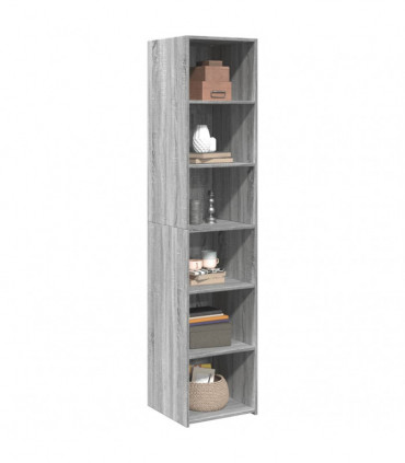 vidaXL Highboard Grey Sonoma 40x41x185 cm Engineered Wood