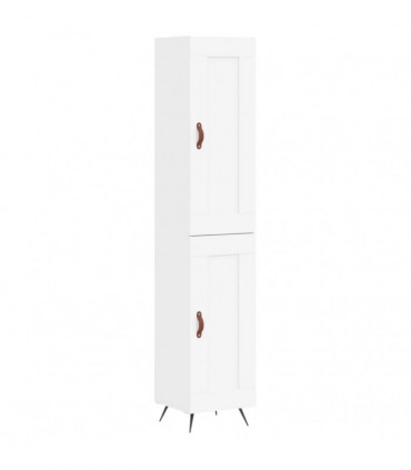 vidaXL Highboard White 34.5x34x180 cm Engineered Wood