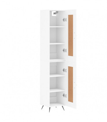 vidaXL Highboard White 34.5x34x180 cm Engineered Wood