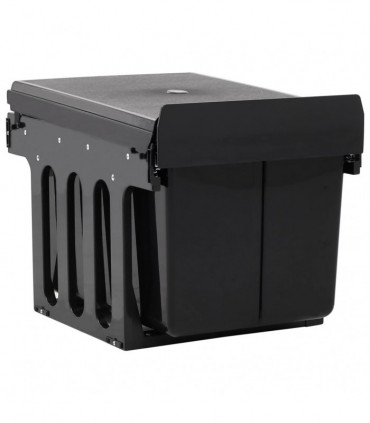 vidaXL Kitchen Cupboard Pull-out Dustbin Soft-Close 48 L