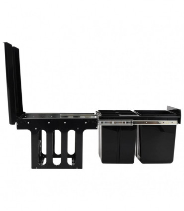 vidaXL Kitchen Cupboard Pull-out Dustbin Soft-Close 48 L