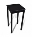 Bar Table MDF Black 55x55x107 cm