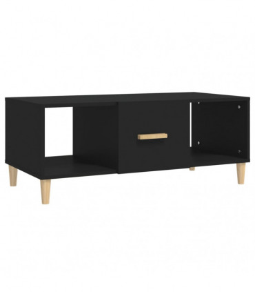 Coffee Table Black 102x50x40 cm Engineered Wood