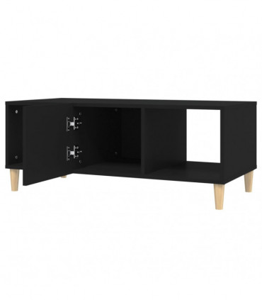 Coffee Table Black 102x50x40 cm Engineered Wood
