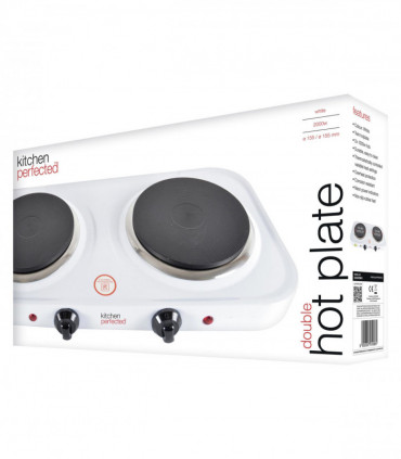 Kitchen Perfected Double Hot Plate E4202WH- White