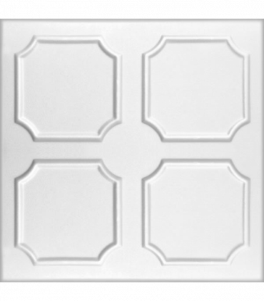 White 8: Decorative Ceiling & Wall Panels - 2m2 (21.52 sqft) - 8 Panels