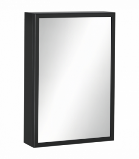 kleankin Wall Mounted Bathroom Cabinet with Mirror and Storage Shelves