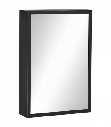 kleankin Wall Mounted Bathroom Cabinet with Mirror and Storage Shelves