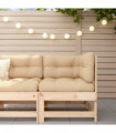 vidaXL Garden Corner Sofa Solid Wood Pine