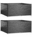vidaXL Garden Furniture Covers 2 pcs 16 Eyelets 250x250x90 cm Square