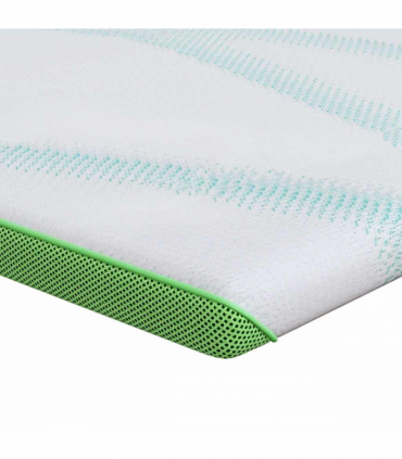 vidaXL Mattress Pads White and Green 180 x 200 cm