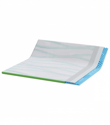 vidaXL Mattress Pads White and Green 180 x 200 cm