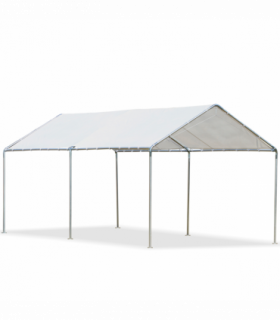 3m x 6m Heavy Duty Galvanized Steel Frame Canopy Vehicle Shelter White