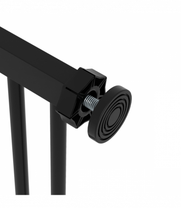 PawHut Adjustable Safety Gate w/ 1 Extensions and Four Adjustable Screws, Black