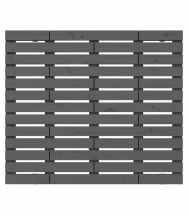 Wall Headboard Grey 146x3x91.5 cm Solid Wood Pine