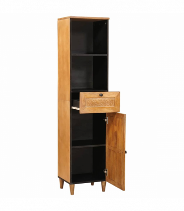 vidaXL Bathroom Cabinet with Drawer Light brown 38 x 33.5 x 160 cm