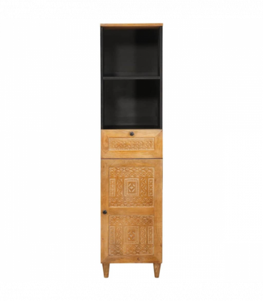 vidaXL Bathroom Cabinet with Drawer Light brown 38 x 33.5 x 160 cm