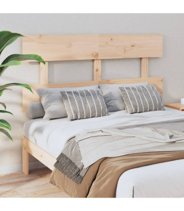 vidaXL Bed Headboard 124x3x81 cm Solid Wood Pine