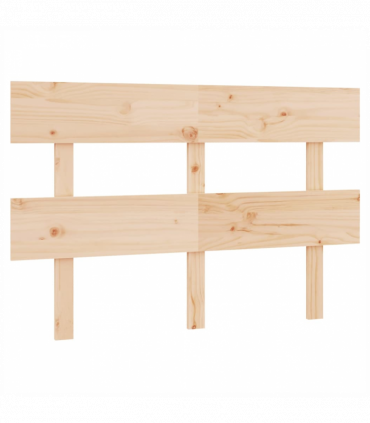 vidaXL Bed Headboard 124x3x81 cm Solid Wood Pine