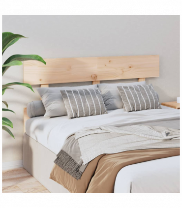 vidaXL Bed Headboard 124x3x81 cm Solid Wood Pine