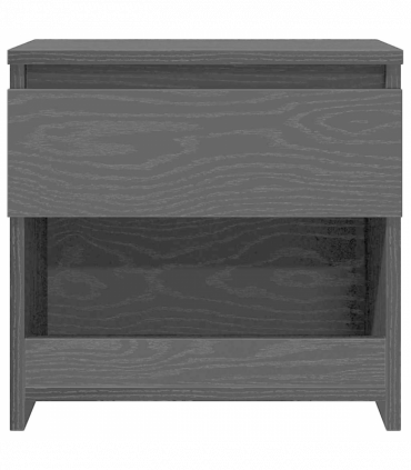 vidaXL Bedside Cabinet 2 pcs Black Oak 40 x 30 x 39 cm Engineered wood