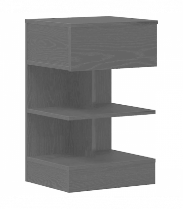 vidaXL Bedside Cabinet 2 pcs Black oak 40 x 35 x 65 cm Engineered wood