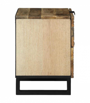 vidaXL Bedside Cabinet 2 pcs Brown 40 x 33 x 46 cm Solid mango wood