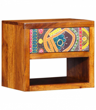 vidaXL Bedside Cabinet 2 pcs Brown 40 x 35 x 35 cm Solid acacia wood