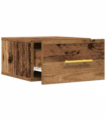 vidaXL Bedside Cabinet 2 pcs Old wood 35 x 35 x 20 cm Engineered Wood