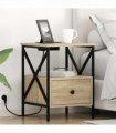 vidaXL Bedside Cabinet 2 pcs Sonoma oak 41.5 x 40.5 x 55 cm