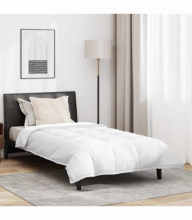 vidaXL Duvet Set with Pillow 2 pcs White 135 x 200 cm Down