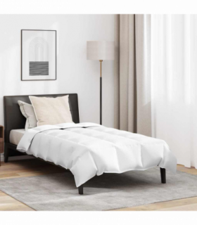 vidaXL Duvet Set with Pillow 2 pcs White 155 x 220 cm Down